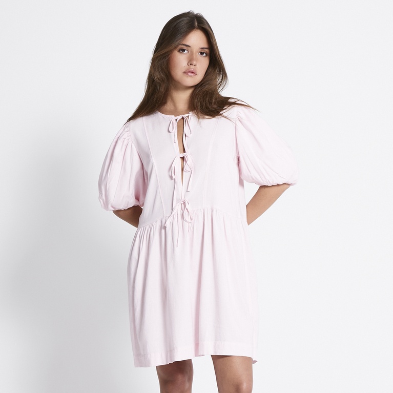 Linen blend dress "Rosie" Light Pink